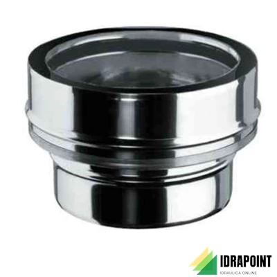 RACCORDO MONOPERETE Ø 130 M/DOPPIAPARETE Ø 130/150 F MM