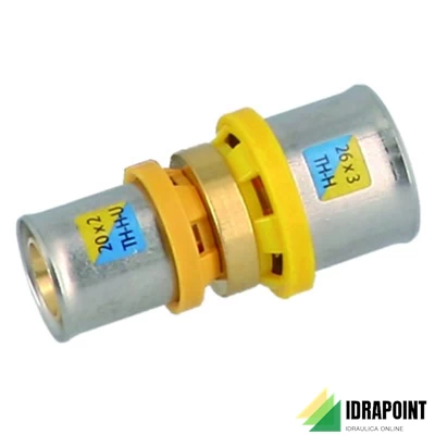 RACCORDO MULTISTRATO DIRITTO RIDOTTO TRIDENT Ø 50X40 MM