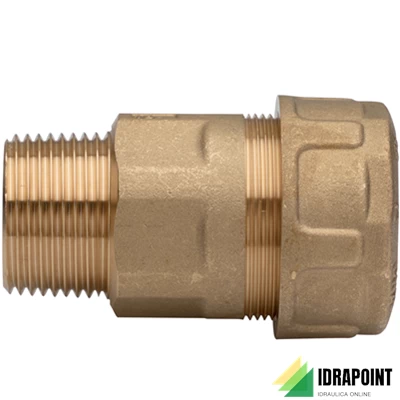 RACCORDO OTTONE PER TUBO DI FERRO - Ø 1.1/2