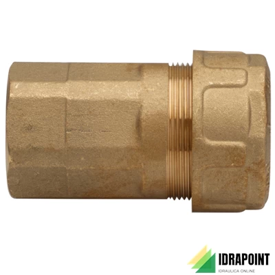 RACCORDO OTTONE PER TUBO DI FERRO - Ø 1/2