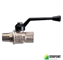 VALVOLA SFERA 1701 P. TOT. CON LEVA ALLUMINIO Ø 1/2