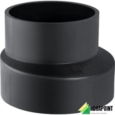 RIDUZIONE ECCENTRICA IN PE SERIE CORTA Ø 125X75 MM
