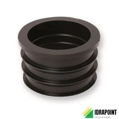 RIDUZIONE IN GOMMA NERA PER RACCORDO TUBI  Ø 63X50 MM