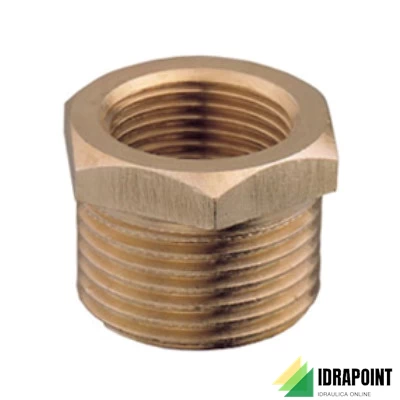 RIDUZIONE IN OTTONE GIALLO Ø 1.1/4