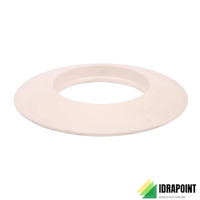 ROSONE COPRIMURO ALLUMINIO BIANCO Ø 80 MM