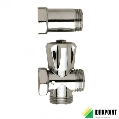 RUBINETTO CON ATTACCO LAVATRICE E DISTANZIATORE - Ø 3/4