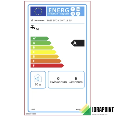 SCALDABAGNO A GAS TN FAST EVO X DISPLAY 11 A GPL