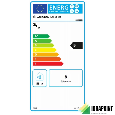 SCALDACQUA A GAS AD ACCUMULO S/SGA X LT 100 V2