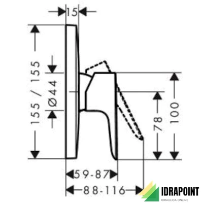 SET ESTERNO PER DOCCIA INCASSO - SERIE TALIS E