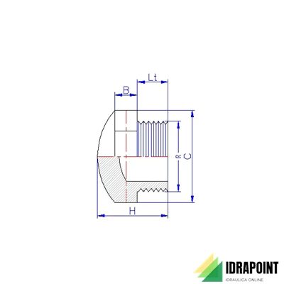 TAPPO FILETTATO MASCHIO PVC 1.1/4