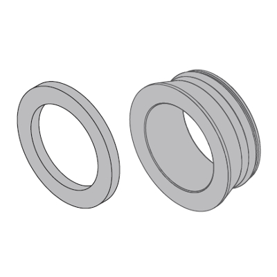 ADATTATORI PER RACCORDI A TENUTA PIANA Ø 1