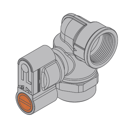 VALVOLA A SQUADRA GAS Ø 1