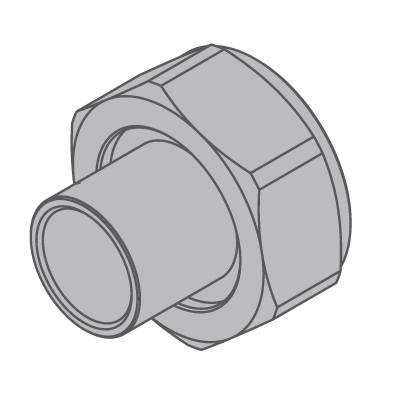 RACCORDI INGRESSO COLLETTORE Ø 1