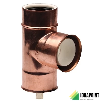 TE 90° ISOLATO PPS - RAME Ø 80X100 MM