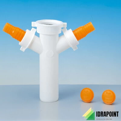 TE PER LAVASTOVIGLIE E LAVATRICE Ø 40 BIANCO