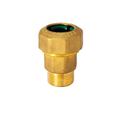 RACCORDO IN OTTONE PER TUBO PE ATTACCO M Ø 3''X90 MM