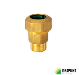 RACCORDO IN OTTONE PER TUBO PE ATTACCO M Ø 1.1/4