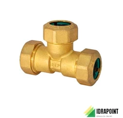 TEE OTTONE PP X TUBO PE Ø 20X20X20 MM