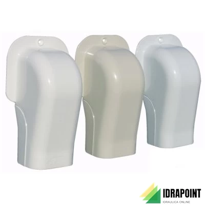 TERMINALE A MURO PVC PER CANALINA NEWLINE 104X77 MM TM100