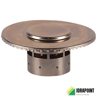 TERMINALE INOX Ø 100 MM VERTICALE SCARICO FUMI