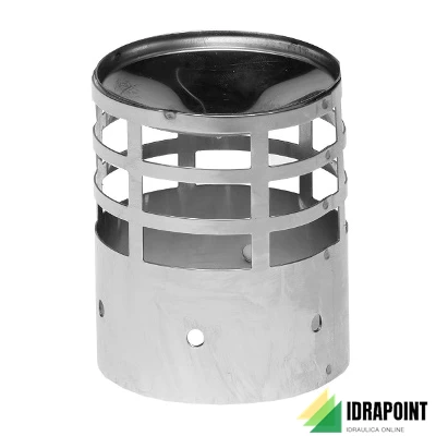 TERMINALE SCARICO FUMI ORIZZONTALE INOX Ø 80 MM