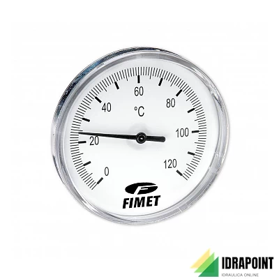 TERMOMETRO F.S. 120° CON POZZETTO 50 MM INAIL