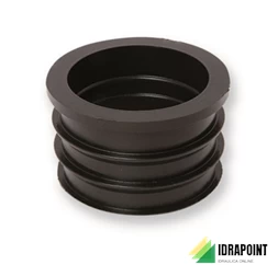RIDUZIONE IN GOMMA NERA PER RACCORDO TUBI  Ø 63X50 MM