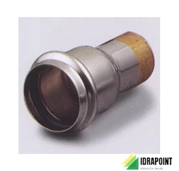 MANICOTTO RIDOTTO CROMO Ø 40 E TU/PIOMBO Ø 32 MM