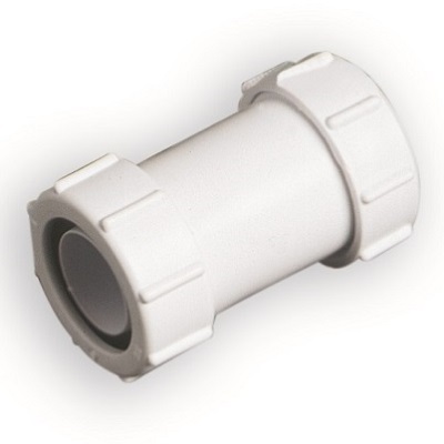 GIUNZIONE TUBO PIOMBO-PVC Ø 40x40 MM IN PLASTICA