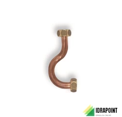 CURVA RAME Ø 10 MM CON CALOTTA Ø 3/8