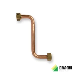 TUBETTO RAME Ø 10 MM CON 2 CURVE A 90°