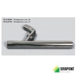 TUBO CROMATO SIFONE Ø 26X250 MM CON SCARICO LAVATRICE