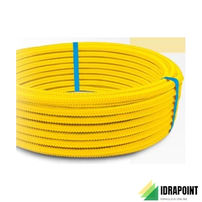 TUBO CSST AISI 316 DN Ø 12 PER GAS RIVESTITO ROTOLO 10 MT