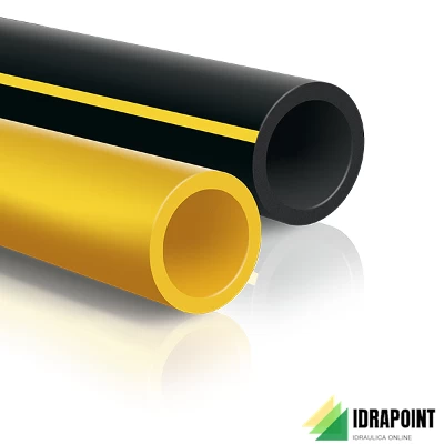 TUBO IN ROTOLI POLIETILENE GIALLO GAS S5 Ø 50 MM