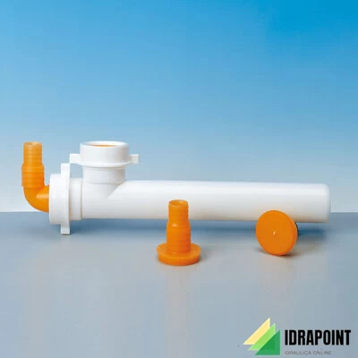 TUBO PER LAVASTOVIGLIE E LAVATRICE Ø 40 MM BIANCO