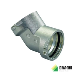 MLC RS2 CURVA 45° MODULARE Ø 25-32-40-50-63-75 MM