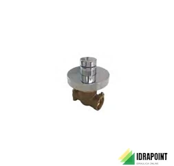 VALVOLA A SFERA AD INCASSO CON ROSONE, TAPPO E CHIAVE DI REG