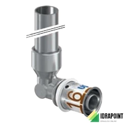 GOMITO UNIPIPE PER RADIATORE 16X350 MM