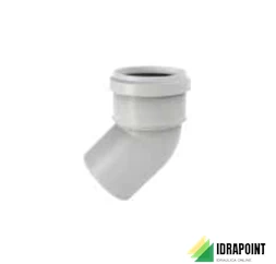 CURVA PP INNESTO 45° Ø 58 MM SILERE