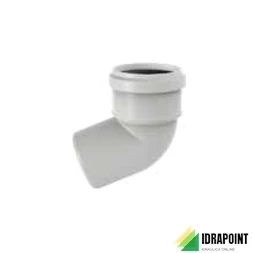 CURVA PP INNESTO 67° Ø 58 MM SILERE