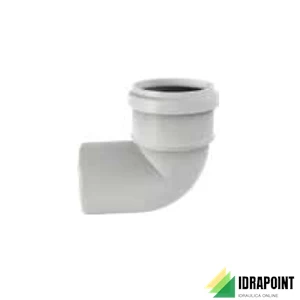 CURVA PP INNESTO 87° Ø 58 MM SILERE