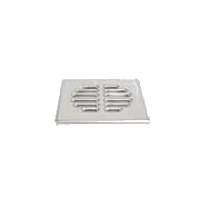 GRIGLIA INOX Ø 100X100 MM SCARICO A PAVIMENTO