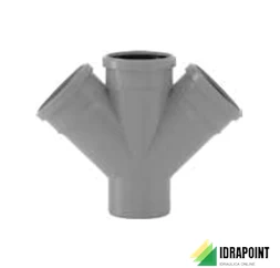 BRAGA DOPPIA A 67° INNESTO Ø 110X50 MM