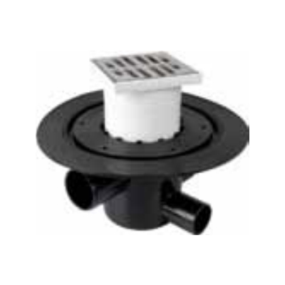 POZZETTO PEHD PIASTRA Ø 100X100 MM 3 US