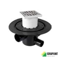 POZZETTO PEHD PIASTRA Ø 100X100 MM 3 US