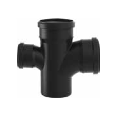 BRAGA CURVATA DOPPIA 87°30' BLACKFIRE Ø 110/110/90 MM