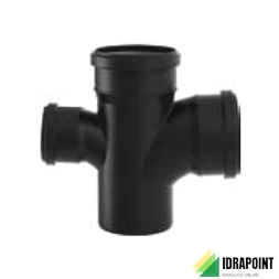 BRAGA CURVATA DOPPIA 87°30' BLACKFIRE Ø 90/90/75 MM