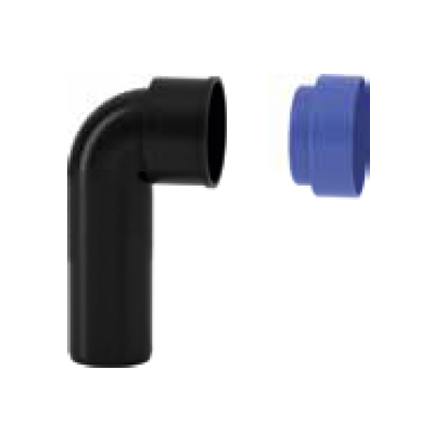 CURVA TECNICA CON TAPPO BLACKFIRE Ø 50/53,5 MM