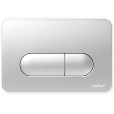 VALSIR PLACCA DOPPIO PUSANTE TROPEA 3 E 'S' BIANCO