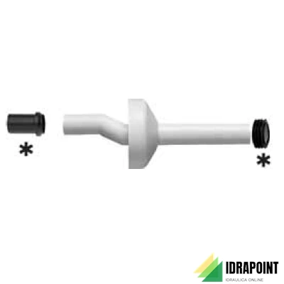 VALSIR CANOTTO ECCENTRICO Ø 40 MM CON ROSONE